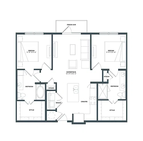 Floor plan B1