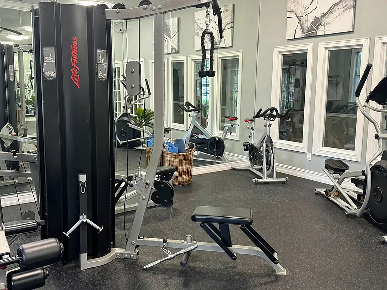 Achieve your fitness goals without leaving home in our fully equipped fitness center designed for your active lifestyle.