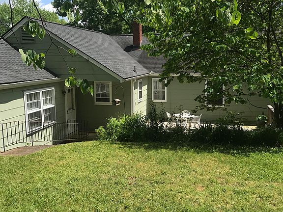 Private backyard with deck and storage shed