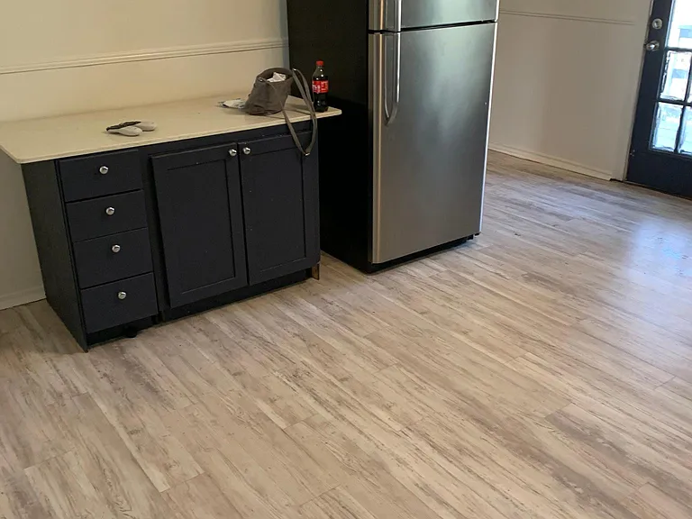 Additional counter by refrigerator