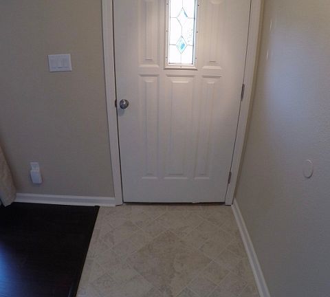 Front entry - new tile inlay