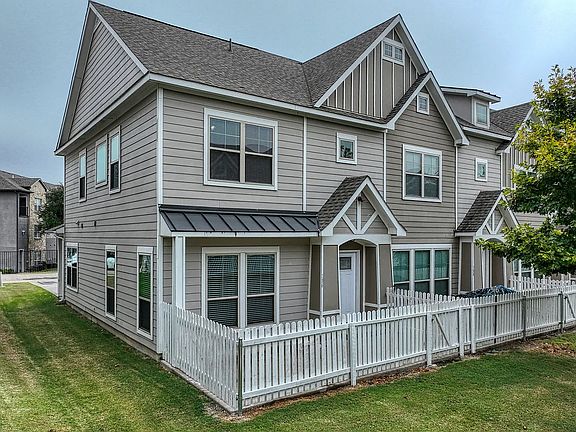 Fenced in back patio