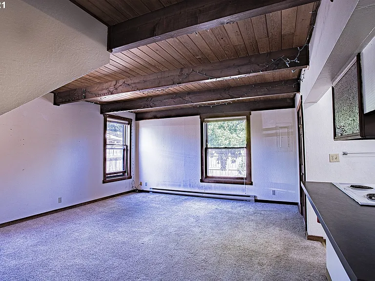 living room view from entry hall