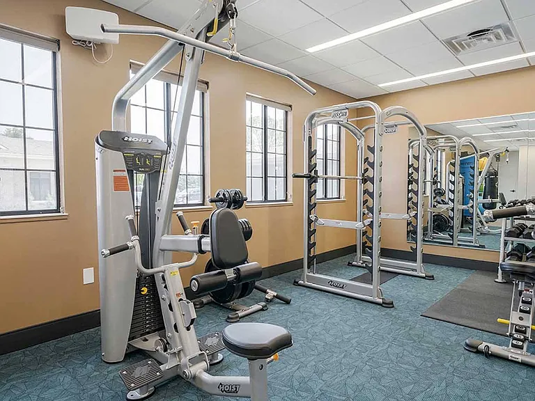 We have all the weight training equipment you could want in our 24/7 fitness center.