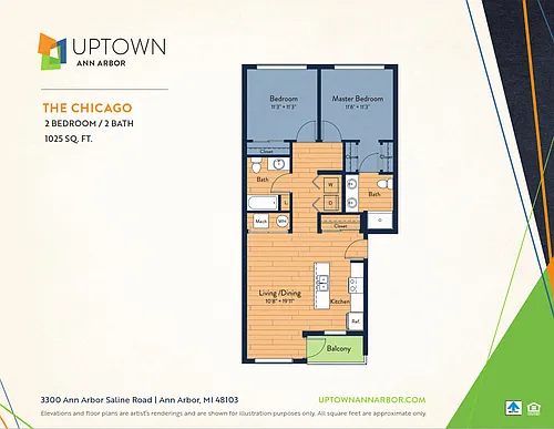 Floor plan The Chicago