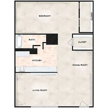 Floor plan 1 BEDRROM