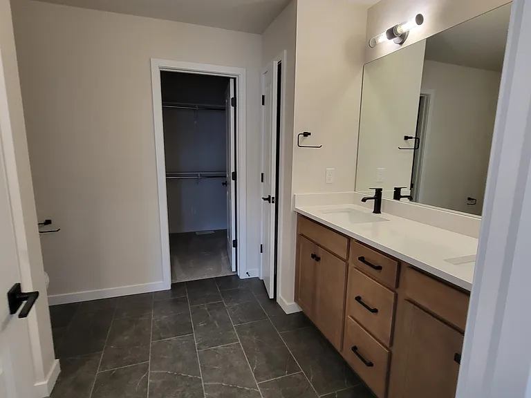 Master bathroom & closet