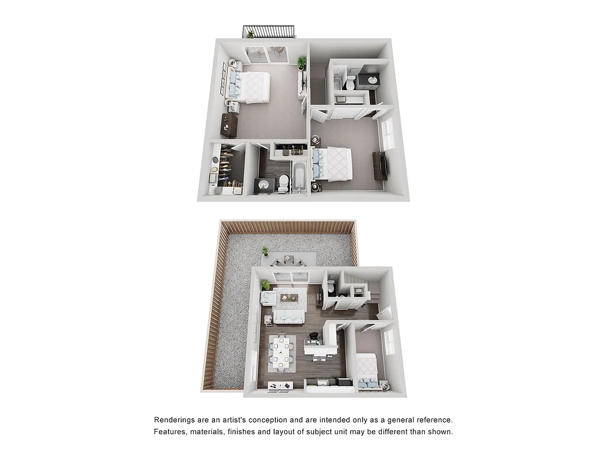 Floor plan 3x2 - Townhome