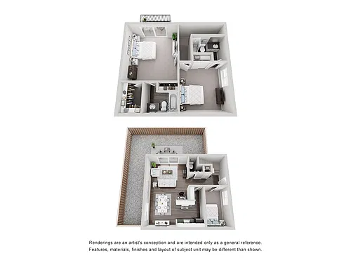 Floor plan 3x2 - Townhome