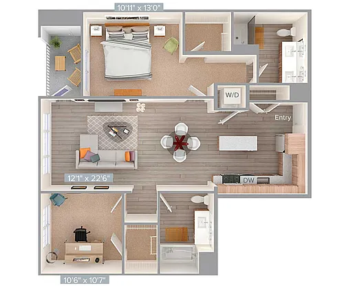 Floor plan B4-B4S-1064-1153