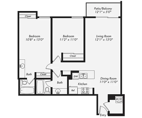 Floor plan B6-wd