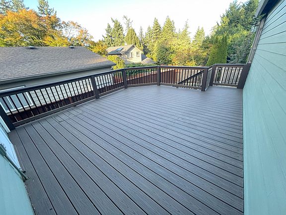 Back deck with beautiful views