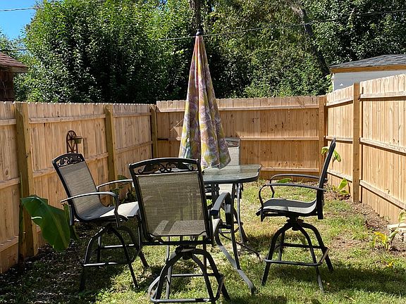 Private outdoor seating area