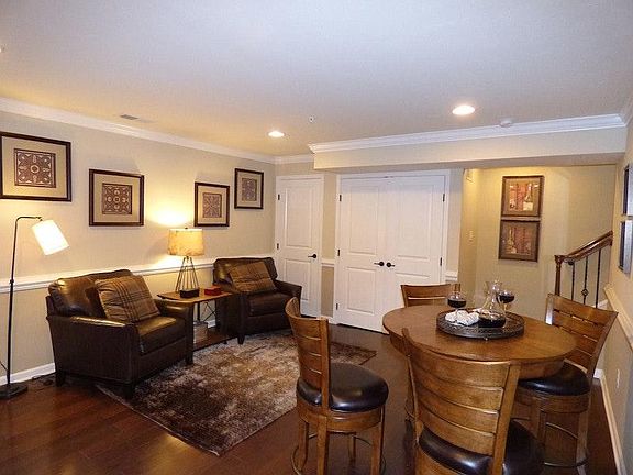 Model home: basement is finished