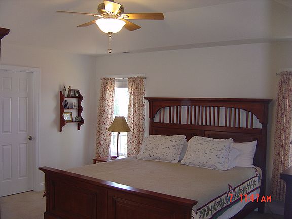 Master bedroom with Trey Ceiling