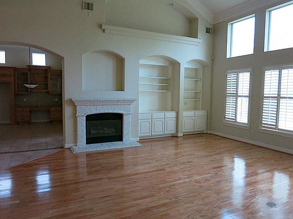 Another view of the family room with fireplace