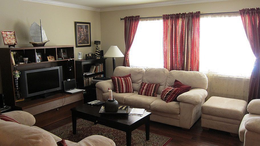 Living room with pull out couch