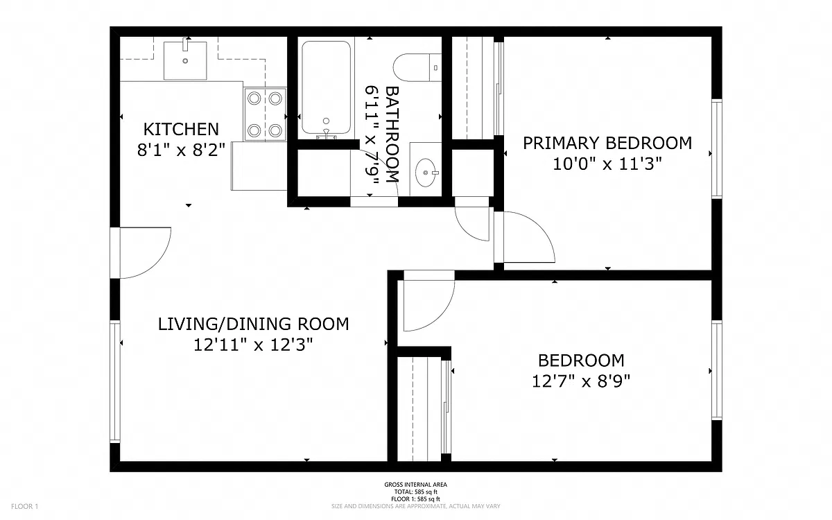 Floor plan 2X1 A
