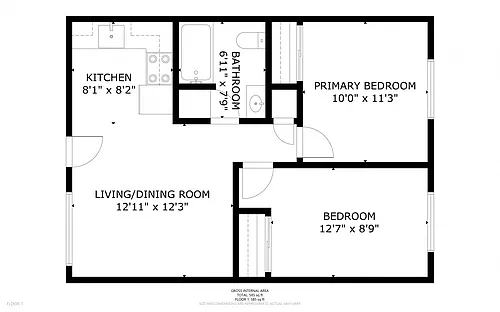Floor plan 2X1 A