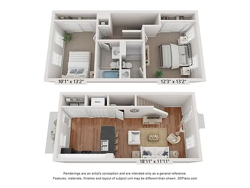 Floor plan Bentley Town