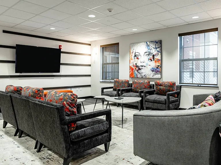 A space to unwind with friends and games.