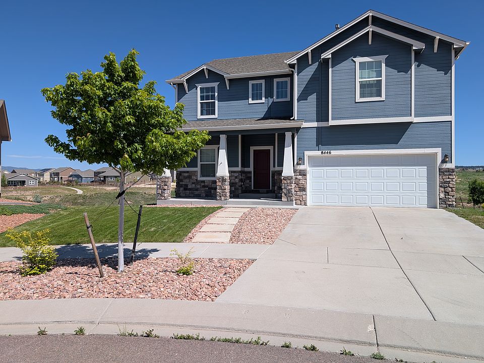 The front of the house.