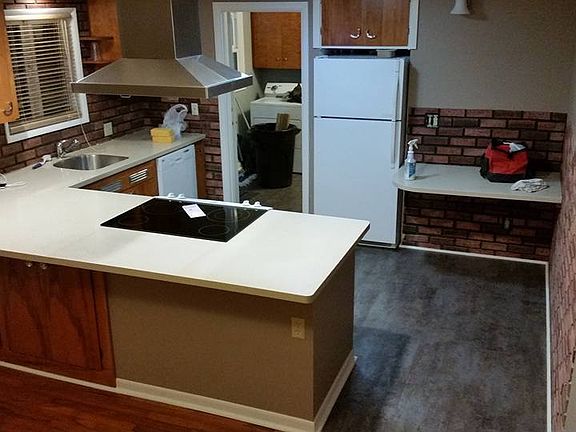 a view of kitchen from dining living room border area