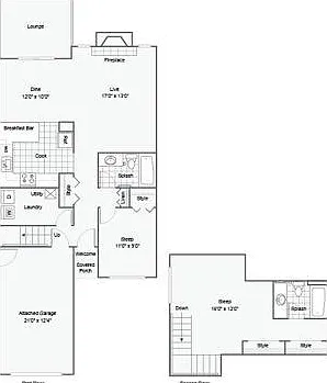 2-Bed 2-Bath Loft 2-Bed 2-Bath Loft