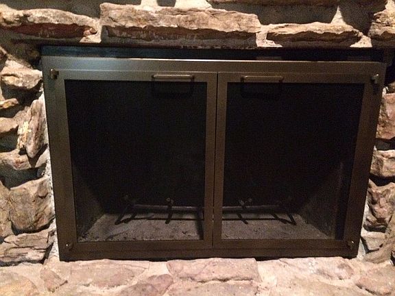 custom steel fireplacedoors 