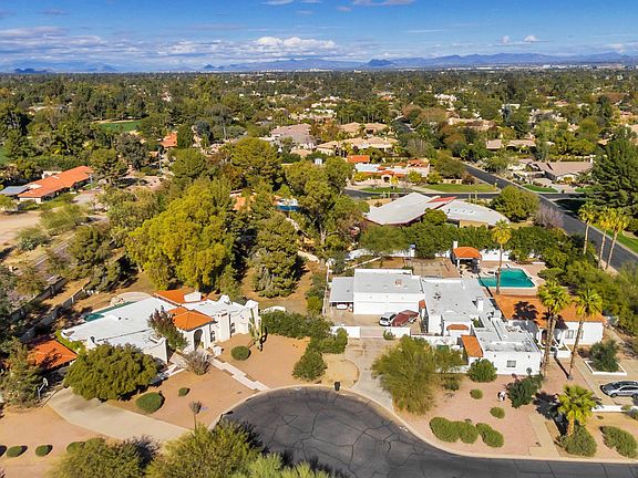 Large private corner lot.