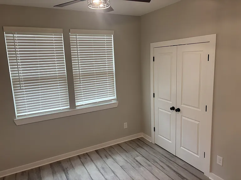 1st floor bedroom with double door closet