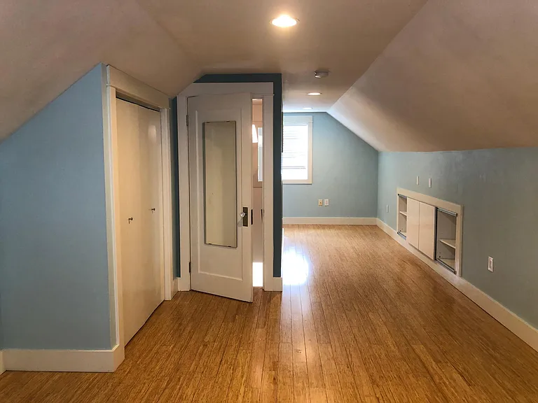 Bedroom 3: Large room, lots of closets and built-in storage