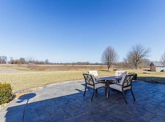 Rear Yard with Stamped Concrete Patio