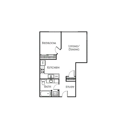 Floor plan A11- Income Restricted