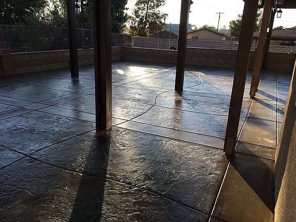 Stamped concrete 