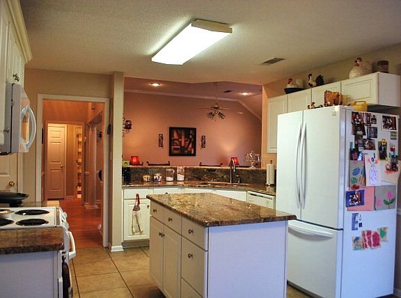 Kitchen looking towards living room