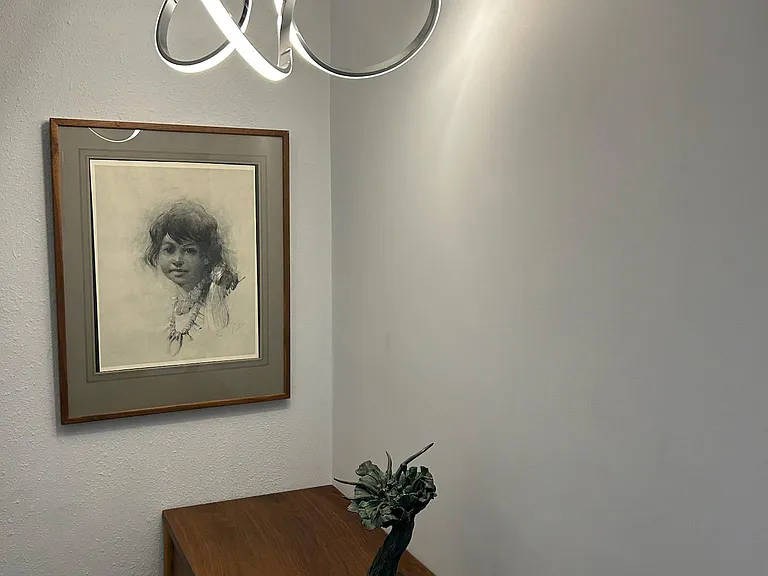 custom lighting in entry way