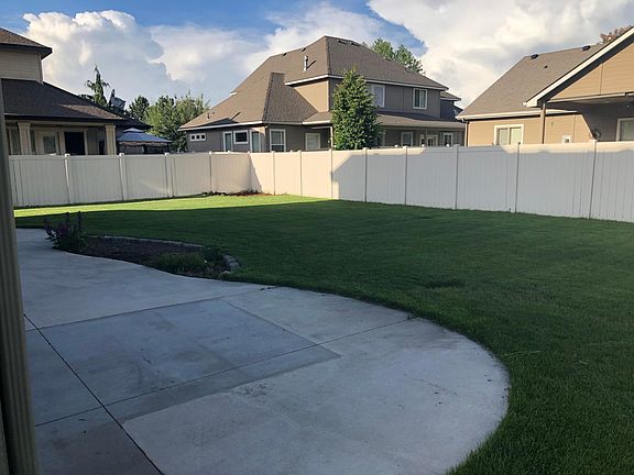 Large back yard.