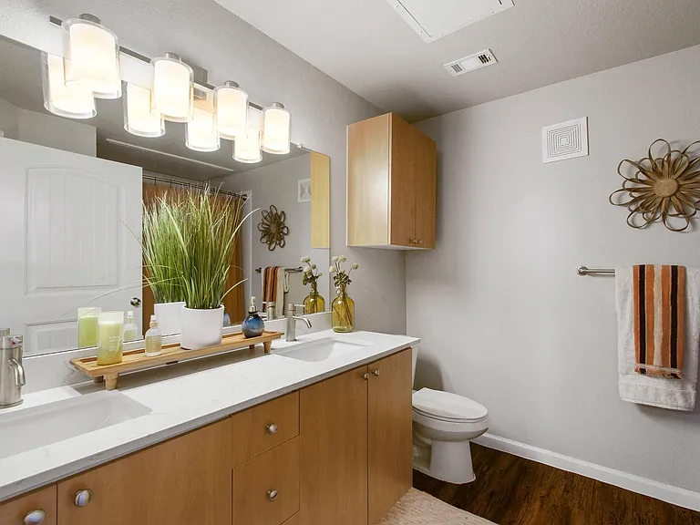 Model Bathroom at Mission Hills Apartments, San Antonio, 78258