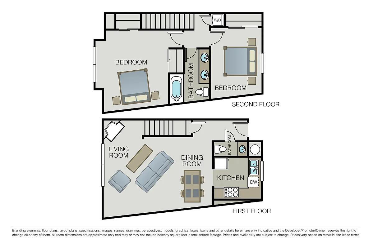 Floor plan Plan 2B Townhome