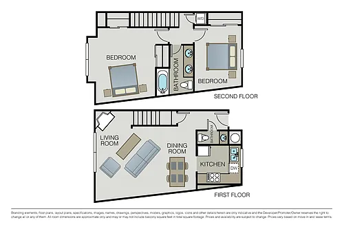 Floor plan Plan 2B Townhome
