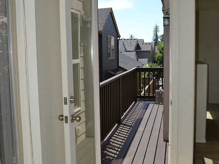 Deck by the dining area