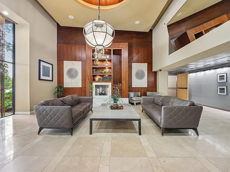 Elegant apartment lobby