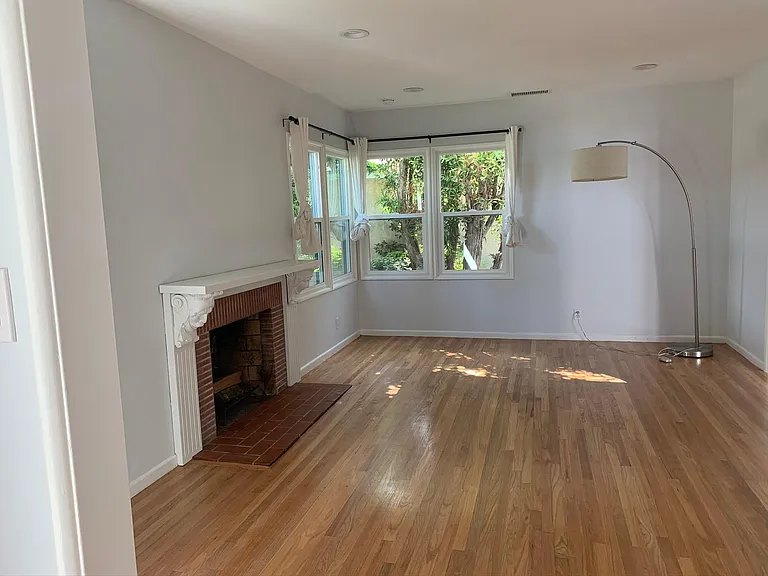 Living room seen from the entry hall.