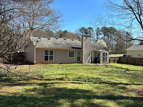 View of the house from the rear yard