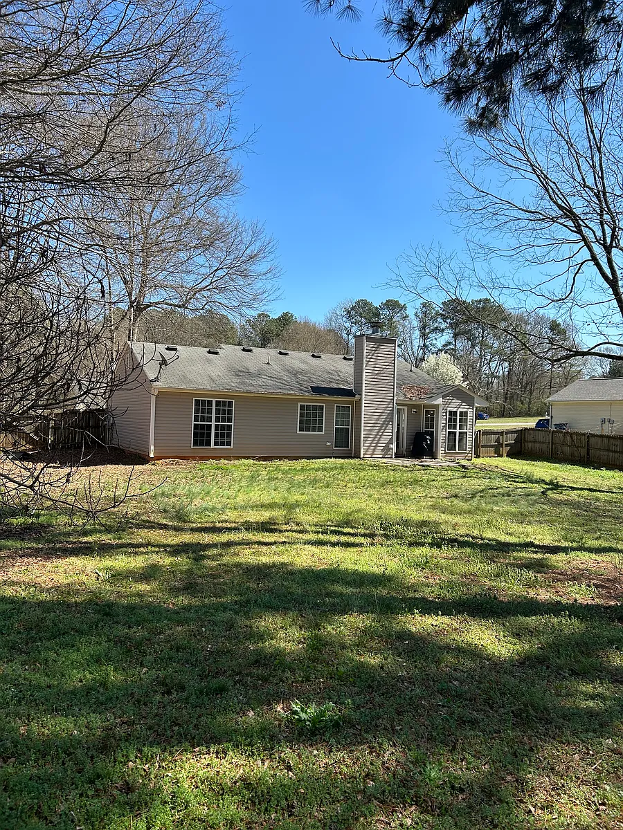 View of the house from the rear yard - 2206 Wagon Wheel Trl
