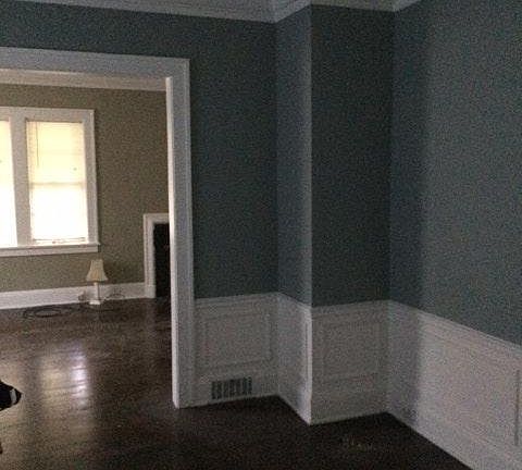 Dining Room flows into the Living Room