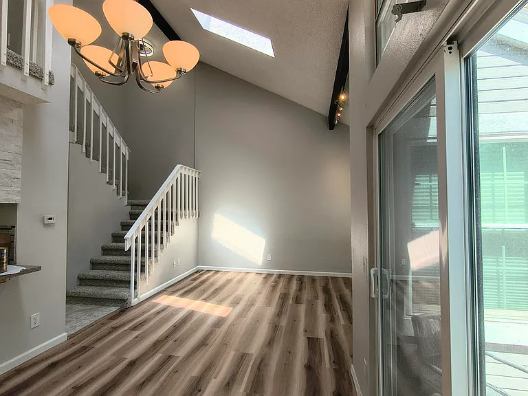 Looking from the Dining Area into the Family Room