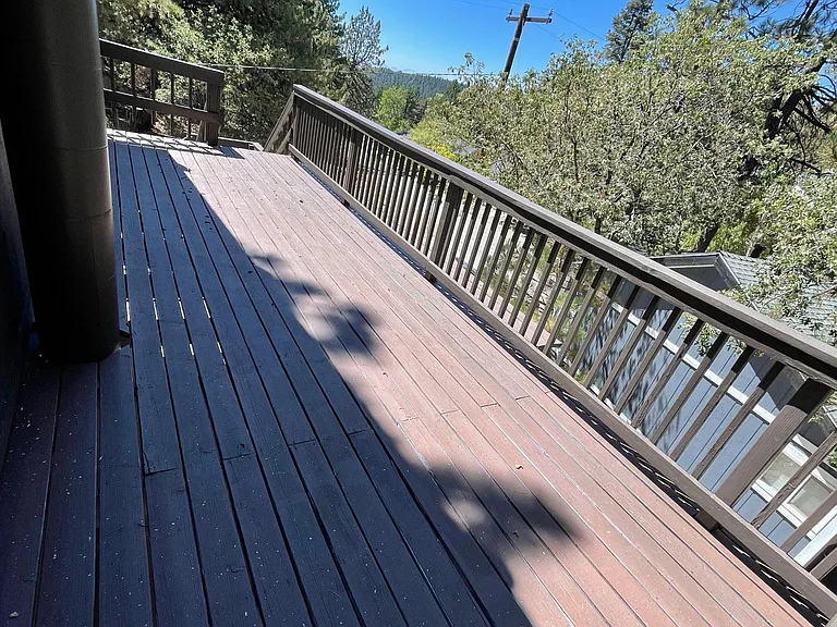 Large deck entry.