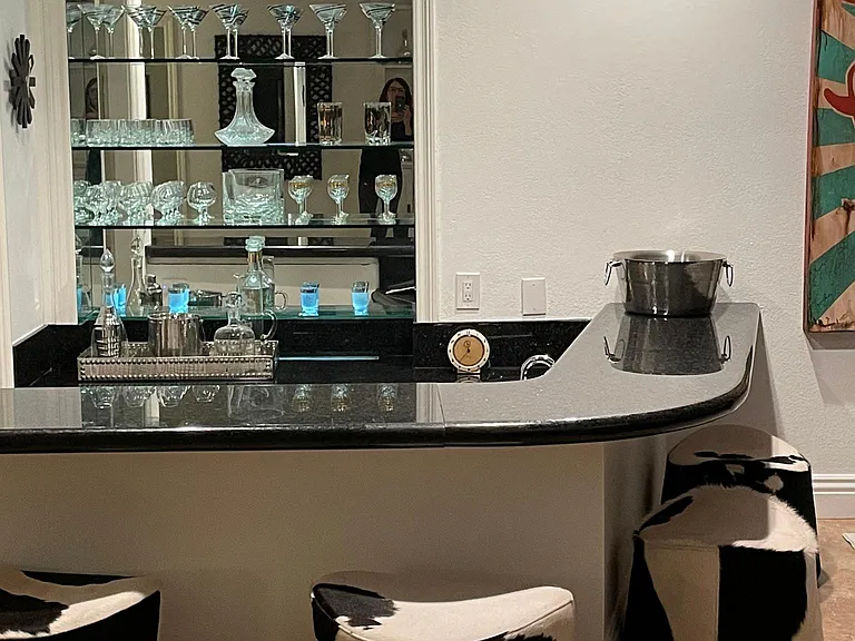 vintage bar area